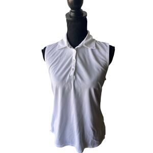Lady Hagen Sleeveless Golf Polo Sporty Chic Performance Top M